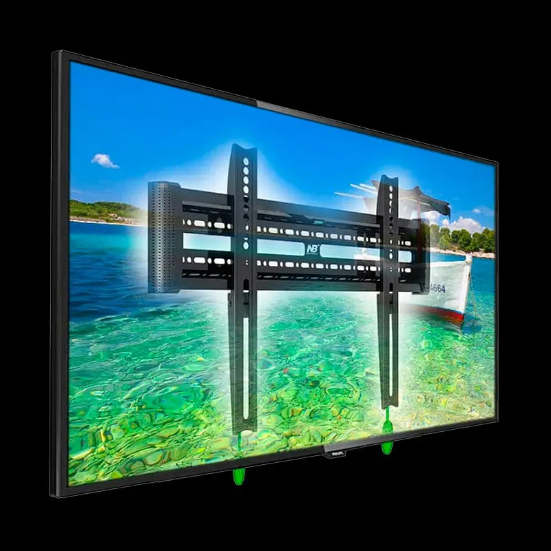 Televisor instalado con soporte fijo D2F